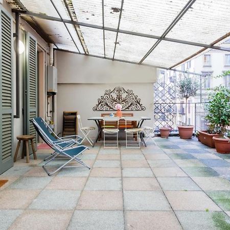 Joivy Apt For 6 With Big Terrace In Milan Centro Storico Exteriör bild