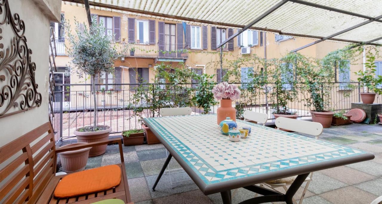 Joivy Apt For 6 With Big Terrace In Milan Centro Storico Exteriör bild