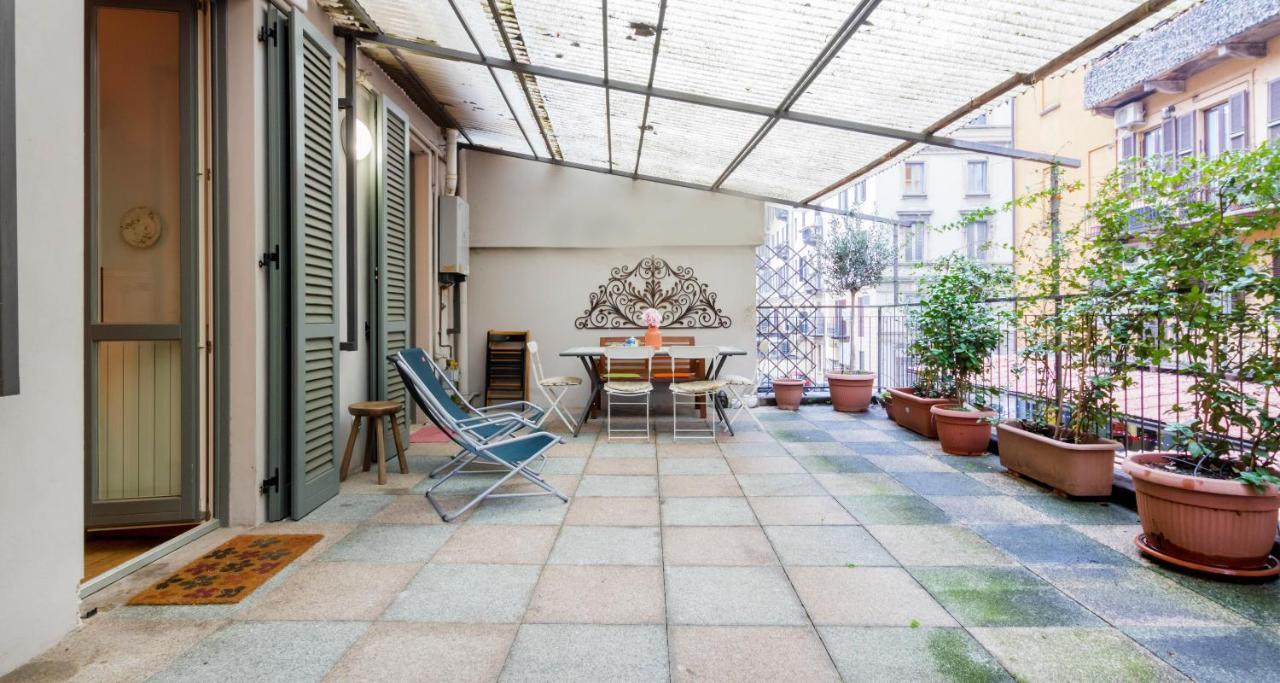 Joivy Apt For 6 With Big Terrace In Milan Centro Storico Exteriör bild